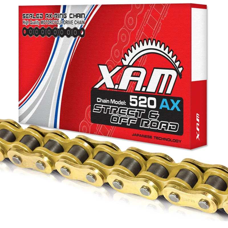 XAM 520AX X-Ring Chain - Gold / Gold (104L)