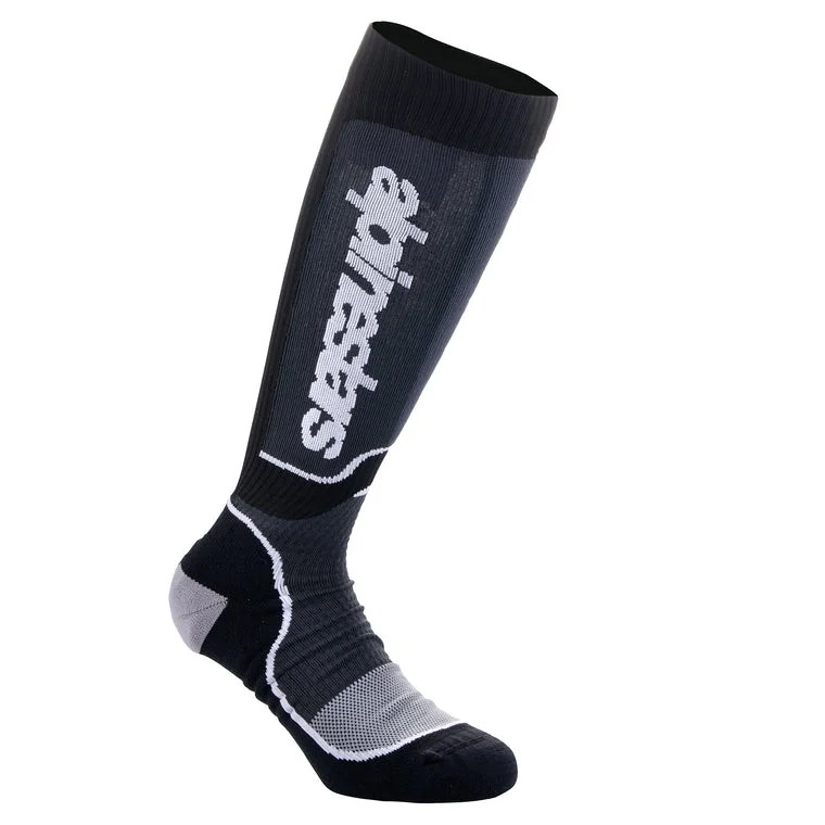 ALPINESTARS 2024 YOUTH MX PLUS SOCKS - BLACK/WHITE