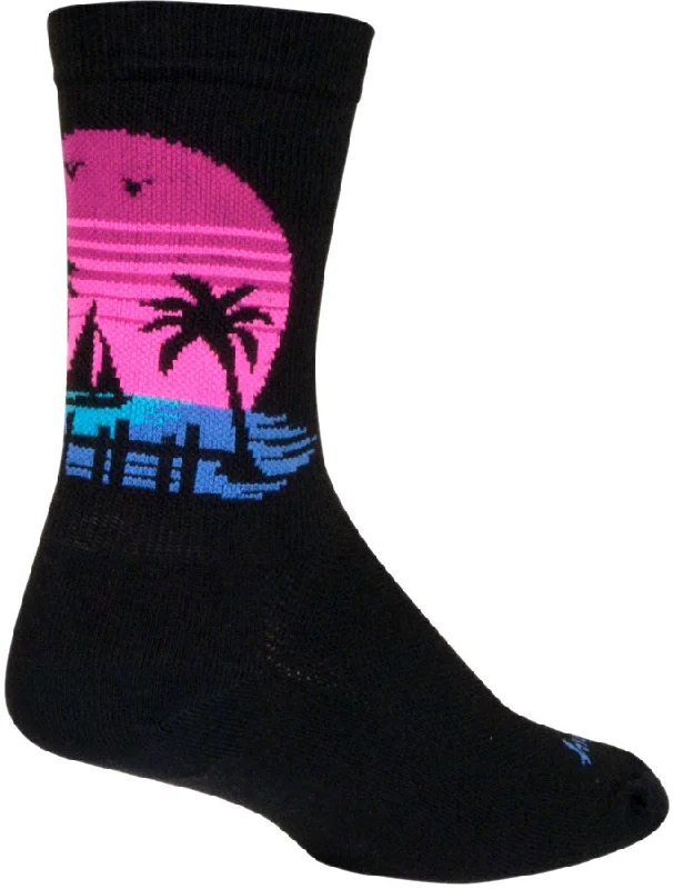 SockGuy Sunset Crew Sock - 6" Small/Medium