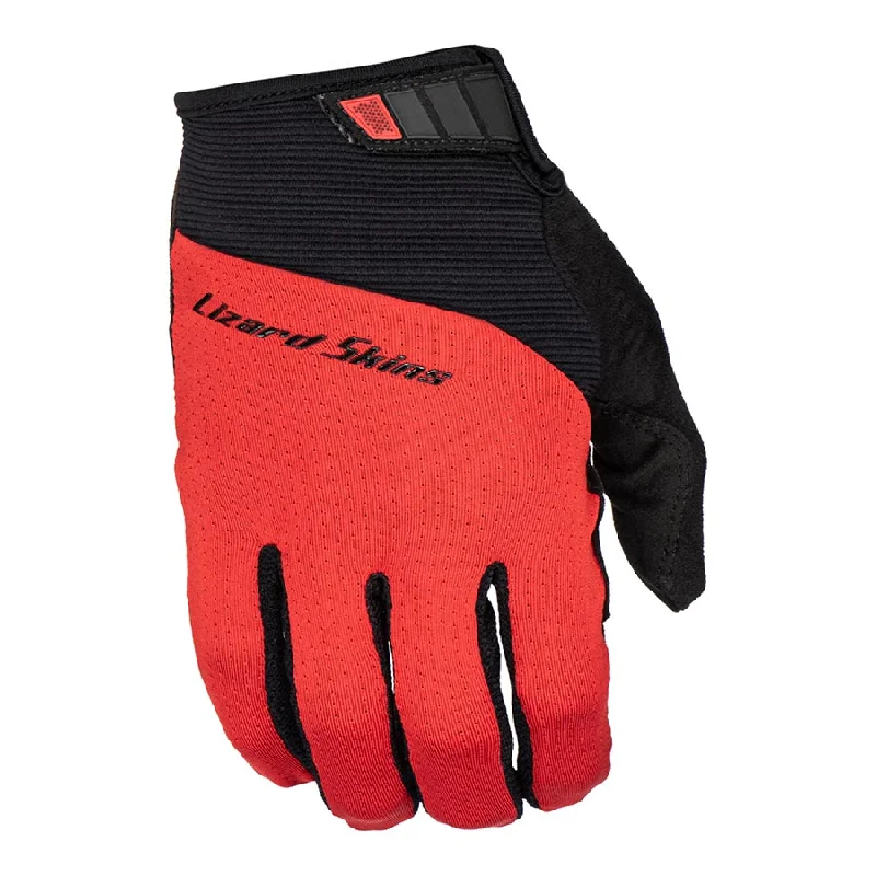 Lizard Skins Monitor Traverse Full Finger Gloves Crimson Red XS Pair