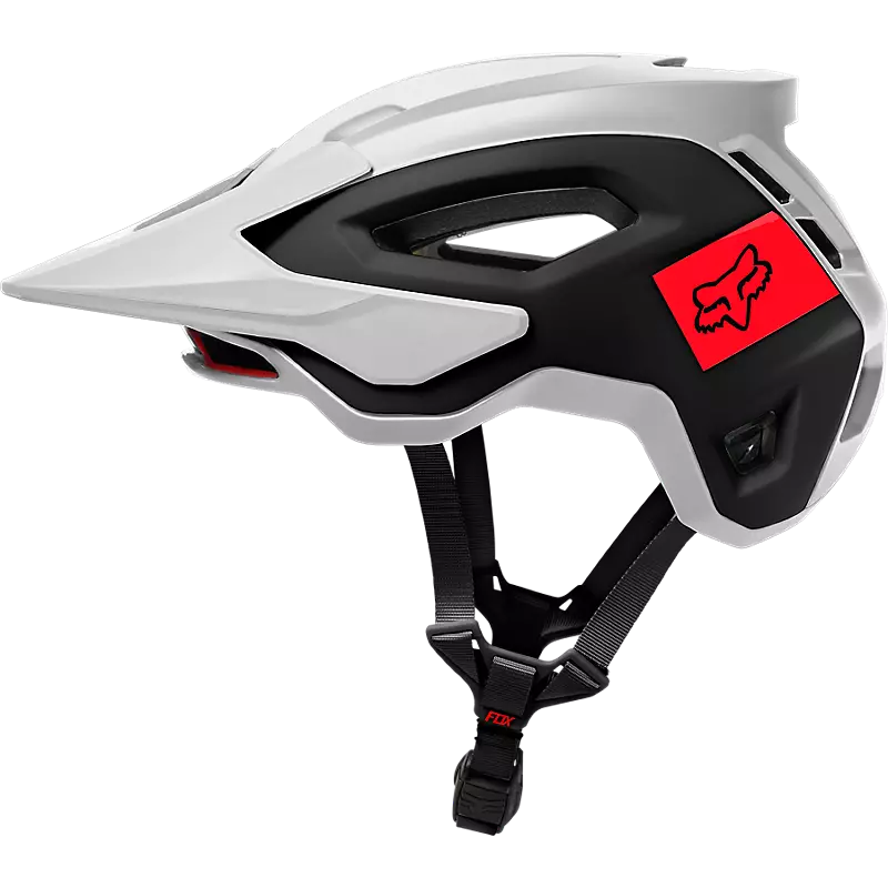 FOX SPEEDFRAME PRO BLOCKED HELMET - WHITE/BLACK