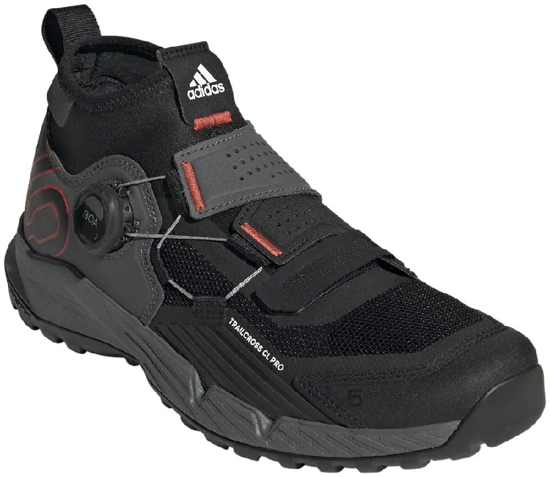 Five Ten Trailcross Pro Mountain Clipless Shoes - Womens Gray/Black/Red 7.5