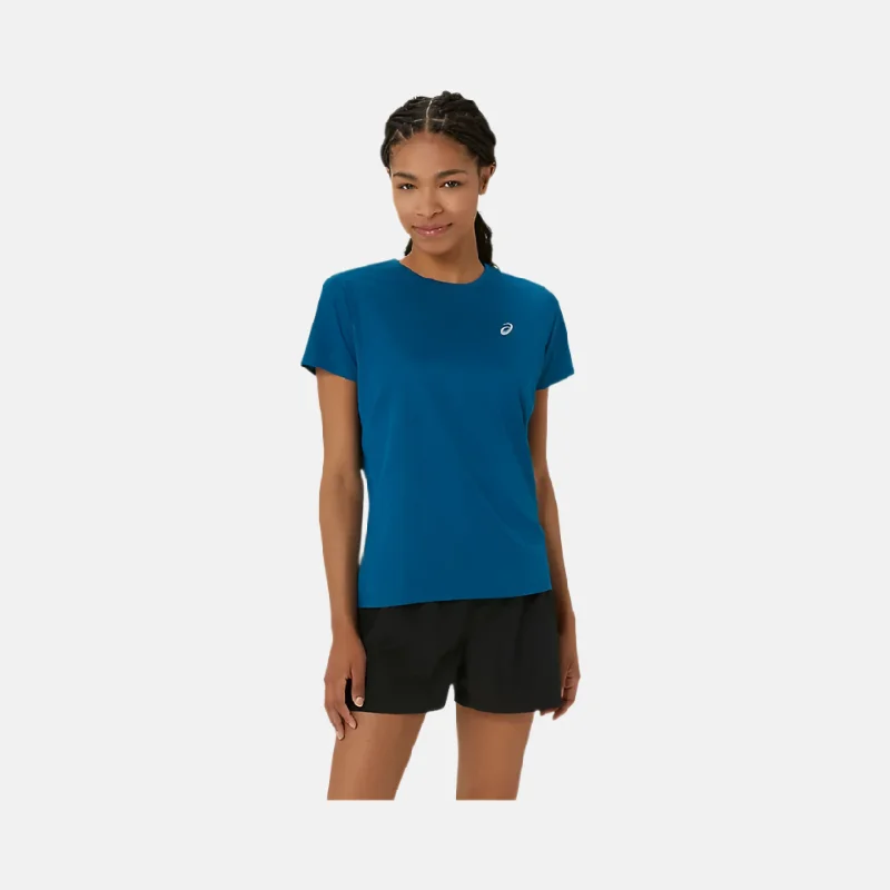 Asics Silver Short Sleeve Women's Running T-shirt -Rich Navy