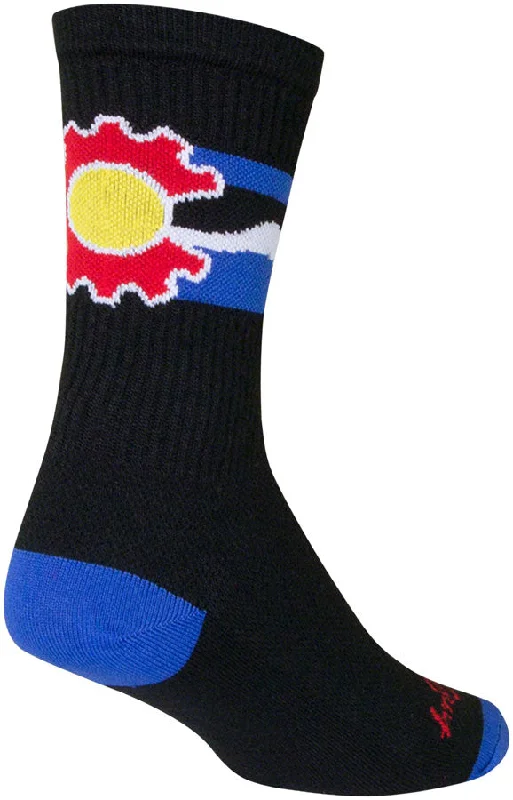 SockGuy Crew Cogorado Socks - 6" Black Large/X-Large