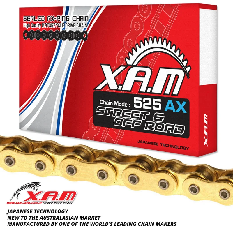 XAM 525AX X-Ring Chain - Gold / Gold (108L)