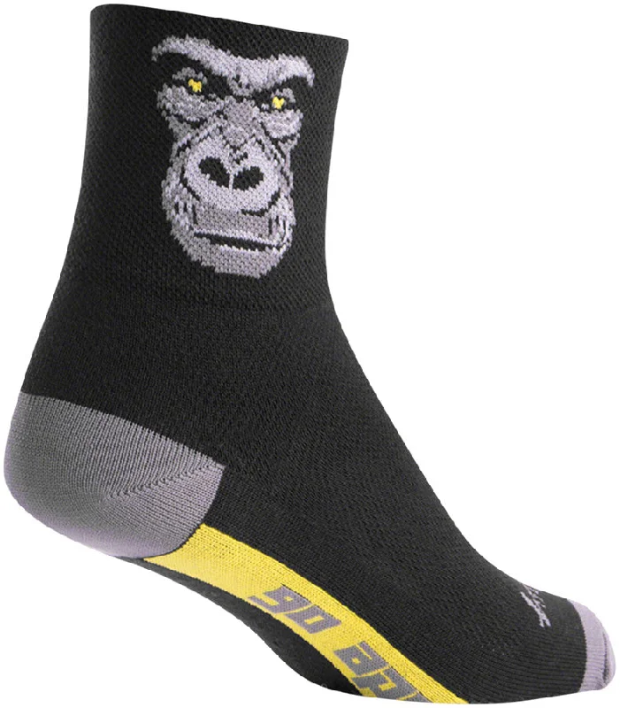 SockGuy Classic Silverback Socks - 3" Black/Gray Large/X-Large