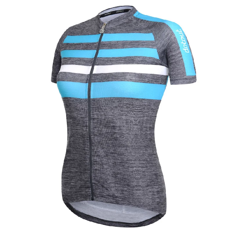 Maglia Donna DotOut Stripe 2018 - Melange Dark Grigio