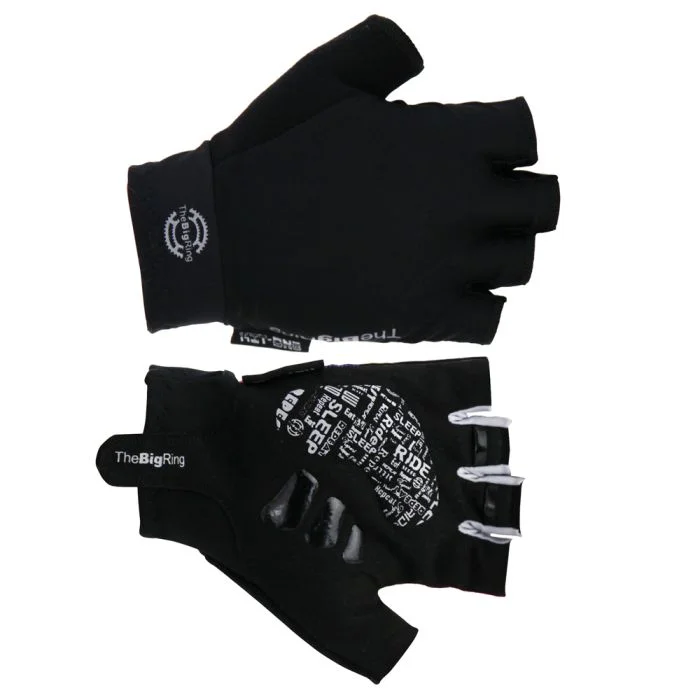 The Big Ring Road Racing Gloves Navy Black