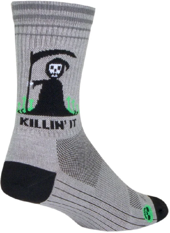 SockGuy Killin It Crew Sock - 6" Small/Medium