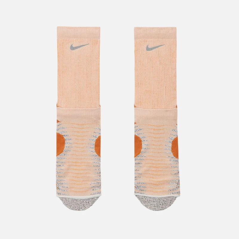 Nike Dri-FIT Trail-Running Crew Socks -Phantom/Vivid Orange/Monarch