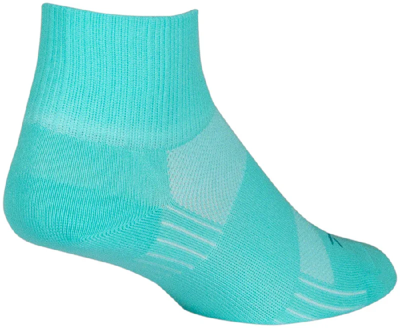 SockGuy Aqua Sugar SGX Socks - 2.5" Aqua Small/Medium