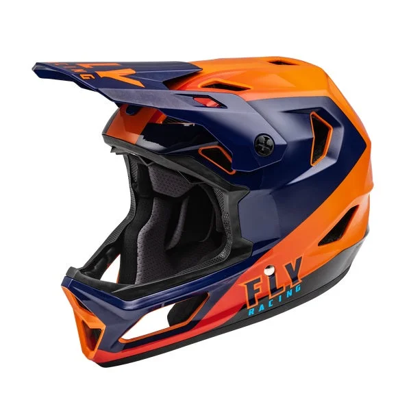 Fly Racing Youth Rayce Full Face Helmet - Navy/Orange/Red