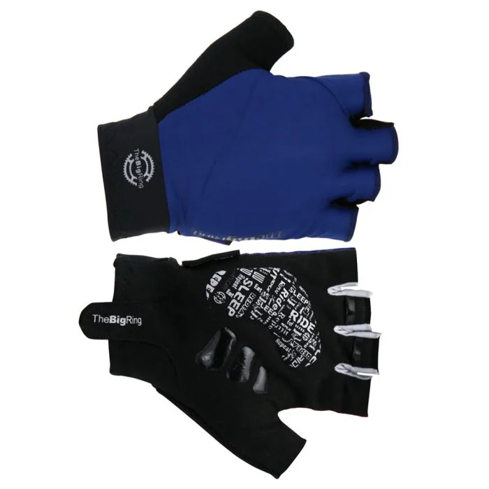 The Big Ring Road Racing Gloves Navy