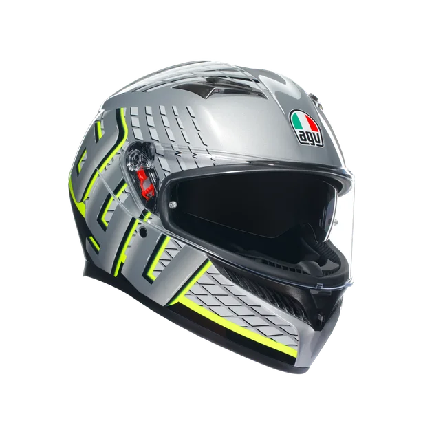 AGV K3 HELMET - FORTIFY GREY/BLACK/YELLOW