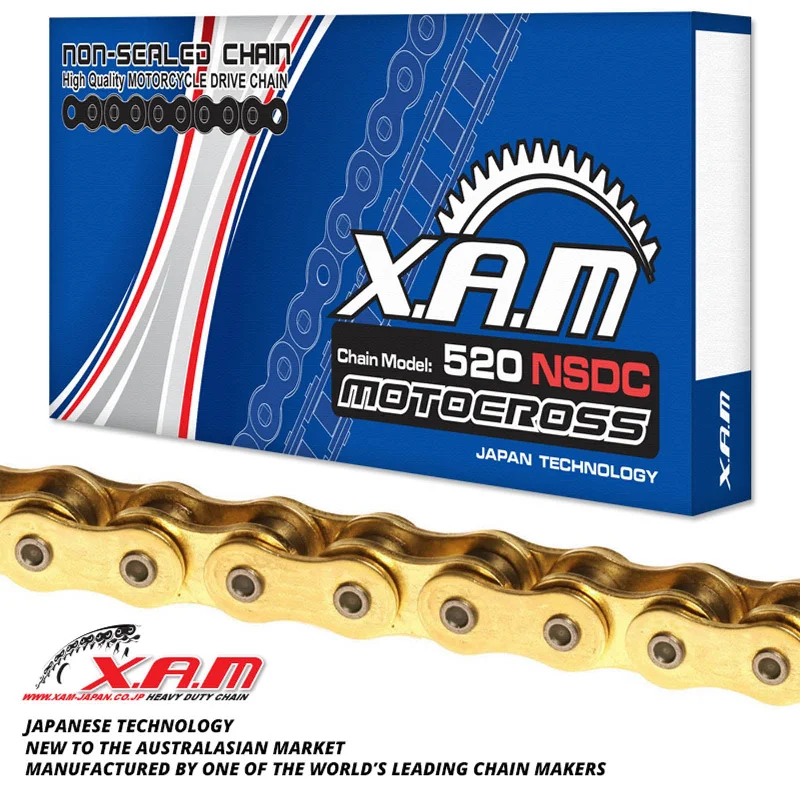 XAM 520NSDC Chromised Chain - Gold / Gold (108L)