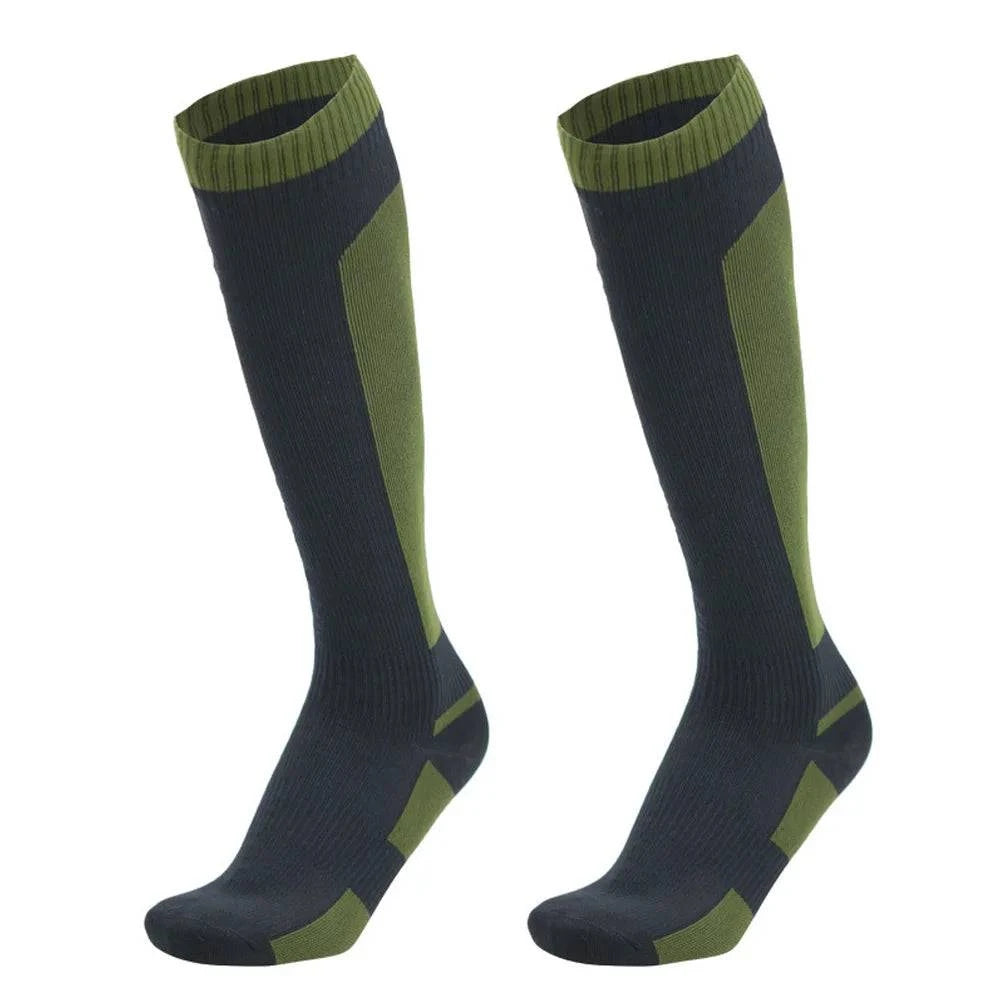 Long Tube Socks Waterproof Socks for Outdoor Activities Hiking Cycling Camping Keep Feet Warm and Dry