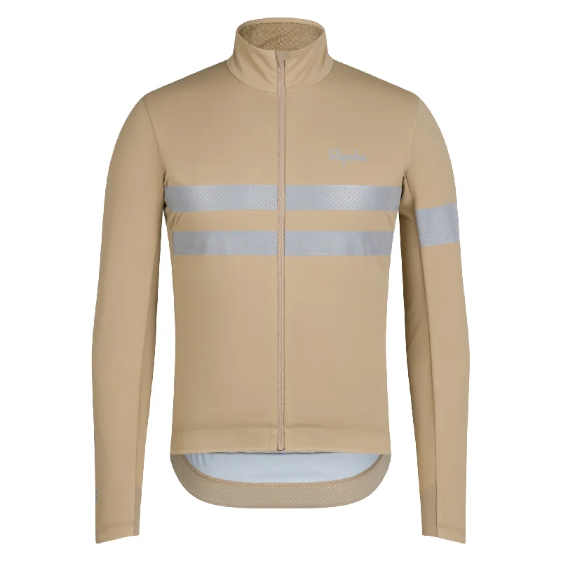 Maglia maniche lunghe Rapha Brevet Windstopper - Beige