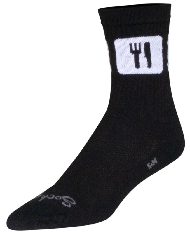 SockGuy Crew Repeats Socks - 6" Black Small/Medium