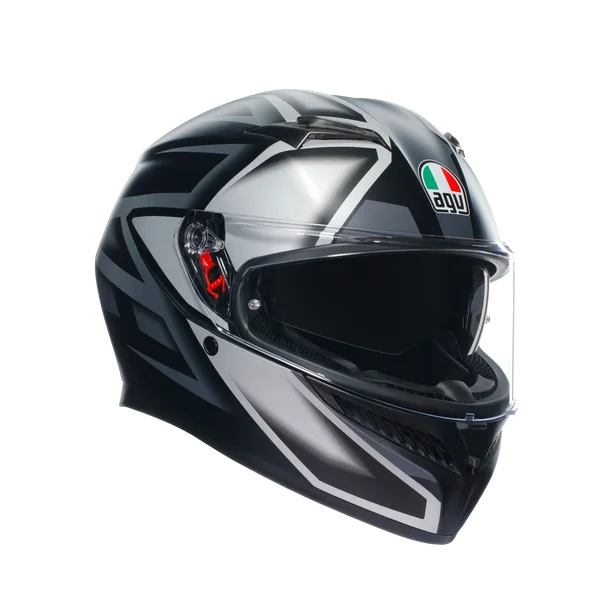 AGV K3 HELMET - COMPOUND MATT BLACK/GREY