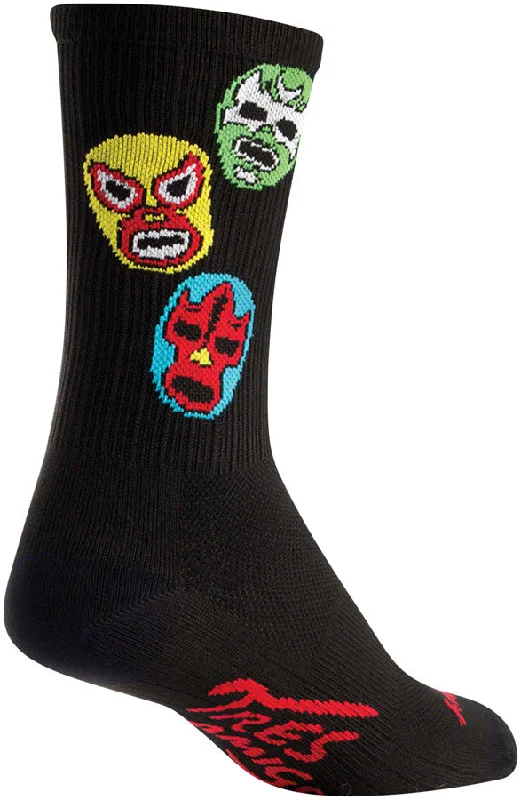 SockGuy SGX Three Amigos Socks - 6" Black Small/Medium