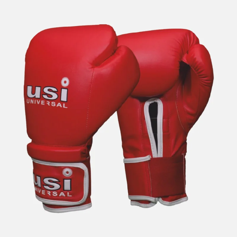 USI Universal Punching Bag Boxing Gloves 12OZ-Red/Blue