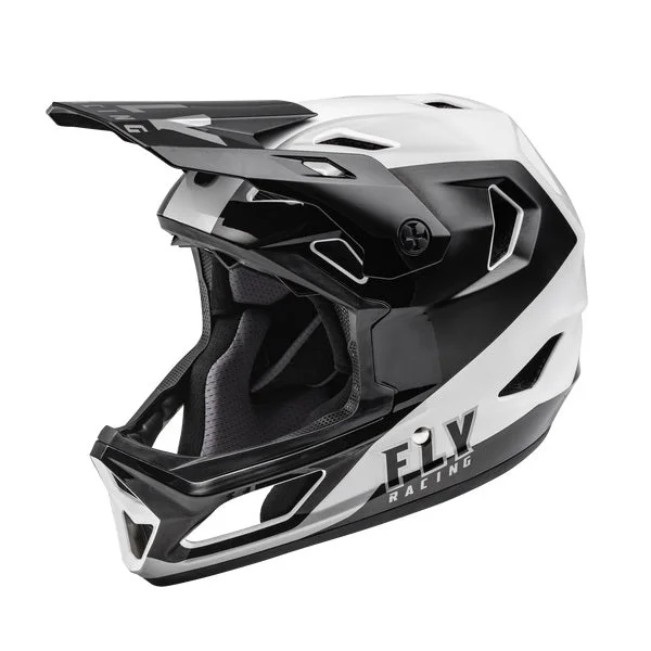 Fly Racing Youth Rayce Full Face Helmet - Black/White