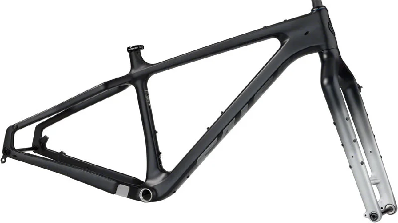 Salsa Beargrease Carbon Fat Bike Frameset - 27.5" Carbon Black X-Large