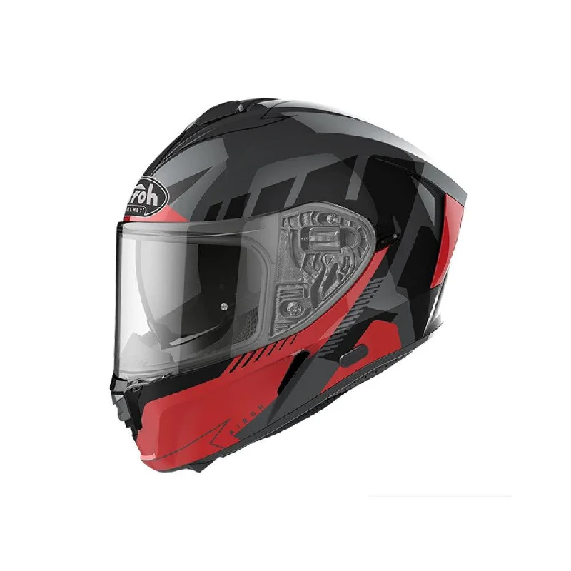 AIROH SPARK HELMET - 'RISE' RED GLOSS