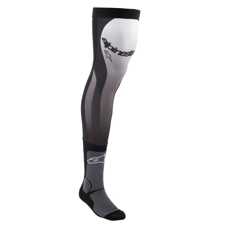 ALPINESTARS 2024 KNEE BRACE SOCKS - BLACK/WHITE