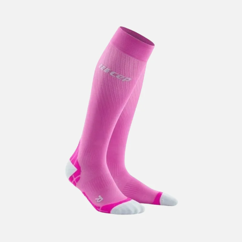 Cep Run Compression Ultralight Women's Socks -Pink/Grey