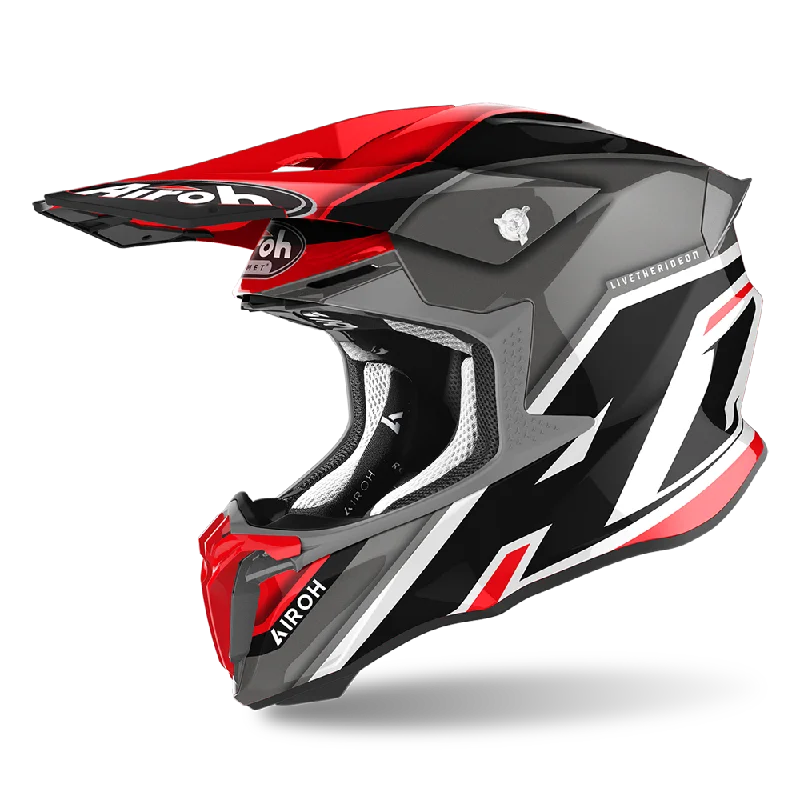 AIROH TWIST 2.0 HELMET - SHAKEN RED GLOSS