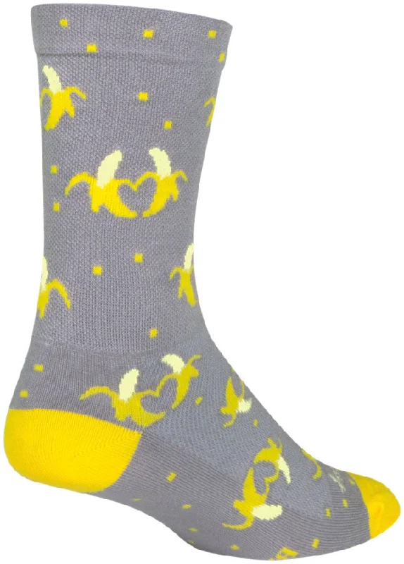 SockGuy Bananas Crew Sock - 6" Large/X-Large