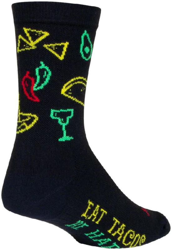 SockGuy Taco Life Crew Sock - 6" Small/Medium