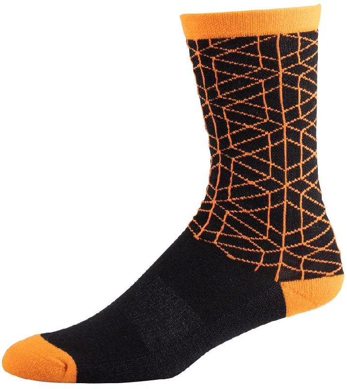 45NRTH Lumi Midweight Wool Sock - Orange Small