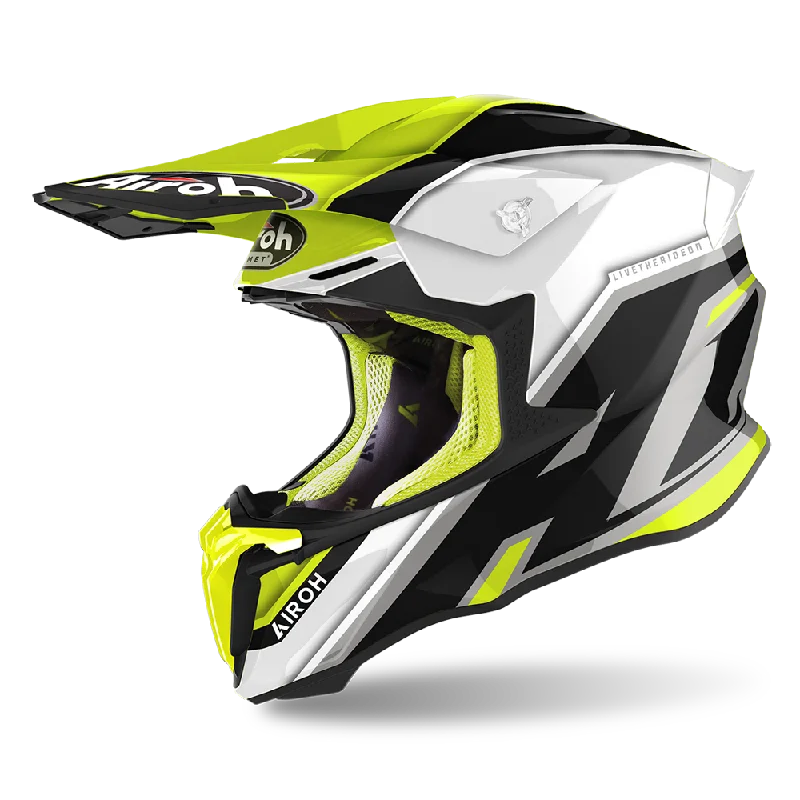 AIROH TWIST 2.0 HELMET - SHAKEN YELLOW GLOSS