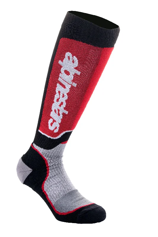 ALPINESTARS 2024 MX PLUS SOCKS - BLACK/GREY/RED