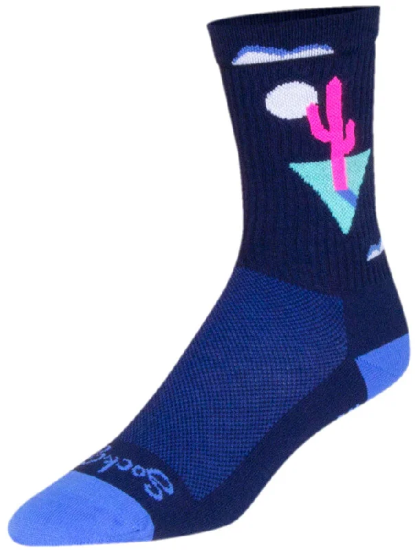 SockGuy Crew Cactal Socks - 6" Blue Large/X-Large